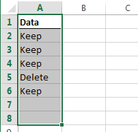 Excel VBA - Delete text ran for first time