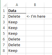 Excel VBA - VBA before deleting row