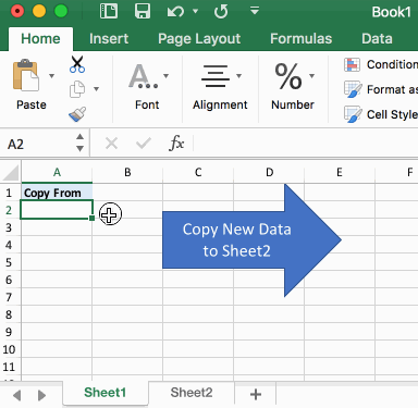 Copy new data - Testing finished code