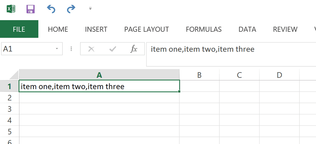 split cells in excel - simple 1