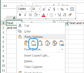 Merge Cells concatenated