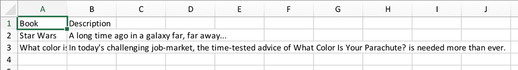 Understanding CSV files - books sample revised