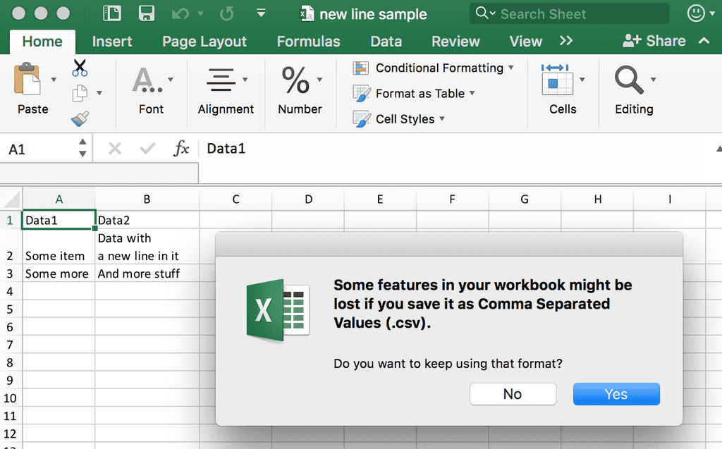 Understanding CSV Files - Save as CSV