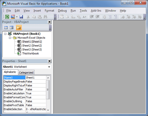 Excel VBA - VBE